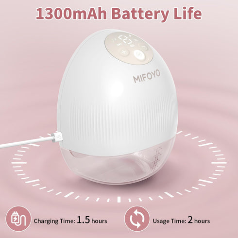 MIFOYO 4 9 24mm 1 Pack Breast Pump, Wearable Breastfeeding Pump, Electric Breast Pumping, Hands Free Breast Pump