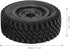 RC Tire, 4pcs Professional Plastic Rubber Tire RC Accessory Upgrade Parts Compatible with WPL C54 RC Car