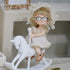 NUOBESTY 2pcs Doll Eyewear, Doll Glasses for 15-20cm Dolls, Mini Costume Supplies (Black Transparent)