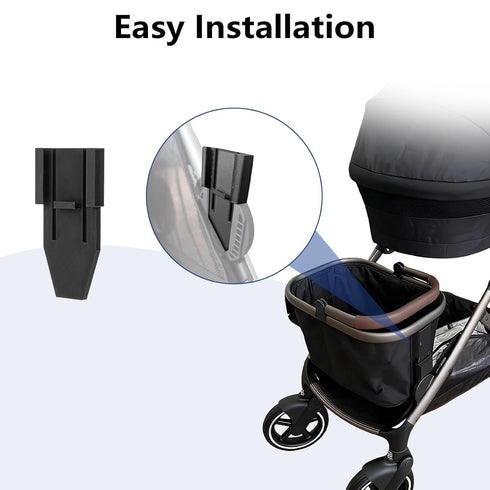 Generic 2 Pack Basket Adapter for Stroller - Compatible with Cybex Gazelle S, Converts Lower Frame to Shopping Basket