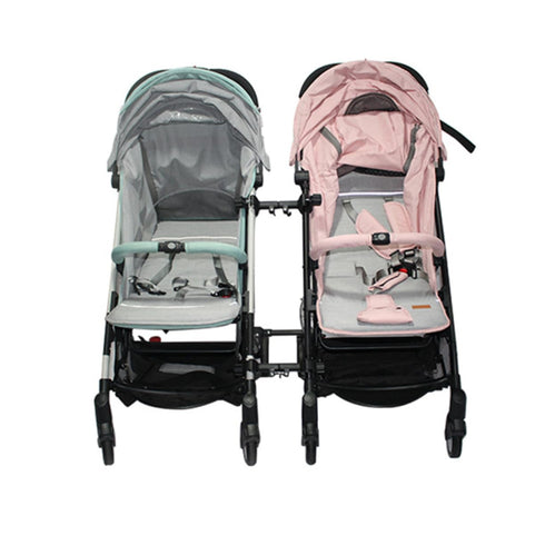PERSELOSO 3Pcs Twin Stroller Connector Detachable Baby Stroller Accessories for Twin Babies Adjustable and Lightweight