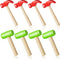 8 Pcs Toy Hammer Simulation, Wooden Hammers and Plastic Tools for Pretend Play Educational Toys for Kids