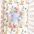 FIGEPO 4 Pack Set (Pack Safari Jungle Animals Neutral Unisex Fitted Nursery Baby Sheets Toddler Mattress Sheets