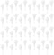 ZCYSRLQIN 48 Pcs White Hand Clappers 7.5 Inch Clappers Noisemakers Noise Makers Party
