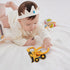 Excavator,Bulldozer 0-6,6-12 Silicone Baby Ring Toy with Teethers,Must Haves Teething Relief Chew Toys for Months Boys