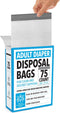 IMPRESA Disposable Adult Diaper Bags - 12 x 15 in, Pack of