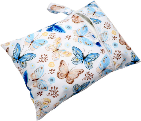 DIIOOMIEEU Cartoon Print Baby Diaper Bag Waterproof Wet Dry Nappy Zipper Handbag Large Capacity for Stroller & Travel