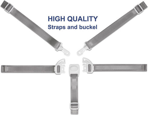 5 Todays Kids High Chair Straps, Compatible with Graco Highchairs, Replacement Harness Straps for Point High Chairs