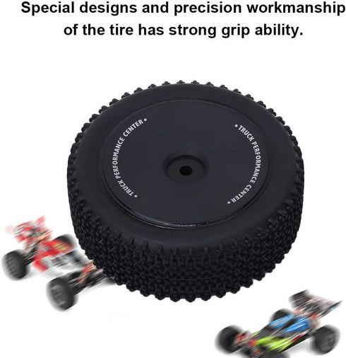 2PCS RC Car Tire, RC Front Tyre Off-Road Wheels Compatible for Wltoys 144001 1/14 RC Car (144001-1269) Wltoys 144001