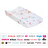 Oilo Changing Pad Cover, Breathable 100% Turkish Cotton Fitted Jersey, Fits Standard Changing Pads, Butterfly Design