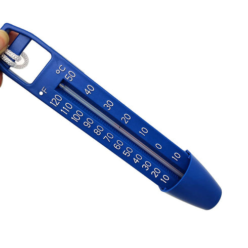 Floating Baby Bathtub Thermometer - Blue with Rope Design