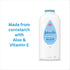 15 oz Johnson's Baby Powder with Naturally Derived Cornstarch, Aloe & Vitamin E for Delicate Skin, Hypoallergenic, Free
