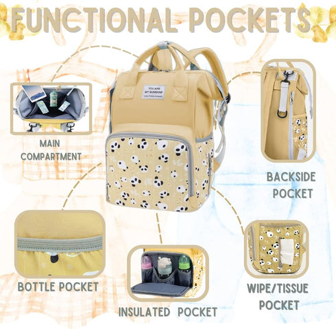 MARYAS Backpack Small Diaper Bag - Paaleras para Bebe - Toddler Diaper Bag, New Born Baby Essentials Must Haves, Cute