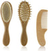 POLICK Newborn Baby Wooden Brush Baby Natural Wool Comb Newborn Hair Brush Infant