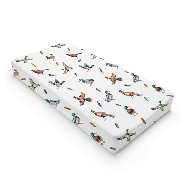 Country Duck Pheasant Baby Changing Pad Cover, Soft Breathable Stretch Fitted Diaper Change Table Pad Mats 32''x16''