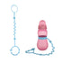 Set (4-Piece) Set 0+ Nuby Silicone Bungee - Tether for Pacifiers and Baby Bottles - Months