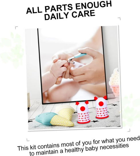 Set ibasenice Baby Nail Clipper Safe Infant Nail Scissors Kit for Newborns Portable Baby Care Tools for Easy Manicure