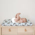 Cow Boho Leaves Changing Pad Covers, 32"x16" Spring Farm Animals for Boy Girl, Soft Breathable