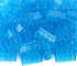 Feleph 320 Pieces Transparent Medium Blue 2x4 Bricks Parts Building Kit, Creative Play Set Compatible with Major Brands