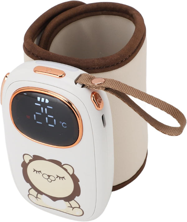 Fdit Milk Bottle Warmer, Rapid Heating Sleeve for Travel, USB Charging, Constant
