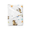 Baby Cute Sea Otter Blanket, Cute Animals Family Soft Swaddle Blanket, Cartoon Sea Animals, Unisex Receiving Blanket,