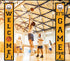 Basketball Party Supplies Hanging Sign - Sport Birthday Decorations Indoor Outdoor Welcome Banner