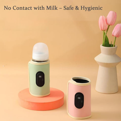 Settings Baby Bottle Warmer,Keep Milk Warm Only (No Heating,Keep Warm only) Temperature Digital USB Portable Warming