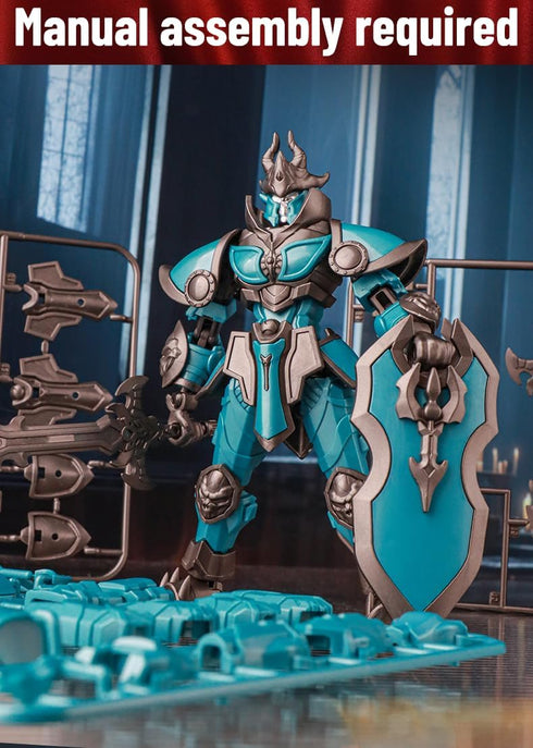 Gearblox 2 Set Dummy T13 Armor Knight Action Figure Toy, Multi-Jointed Movable Medieval Articulated Robot Figure