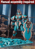 Gearblox 2 Set Dummy T13 Armor Knight Action Figure Toy, Multi-Jointed Movable Medieval Articulated Robot Figure