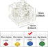 Light Up Bricks Kits Accessories Pack, 14pcs Classic 2x2 Clear LED Building Blocks Toys