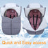 Mom's Choice Awards Winner-TSAYAWA Winter Baby Car Seat Cover -Keep Babies Warm Carseat Bunting Bag/Blanket for Newborn