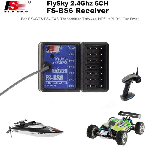 BS6 2.4Ghz 6CH FS-GT5 FS-IT4S FS-i6 FS-i6X (1PCS) Flysky FS Receiver for Flysky Transmitter RC Car Boat