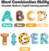 JOCHA ABC Letter Cute Animals Jumbo Large Alphabet Magnets, Preschool Learning Spelling Toys for Kids