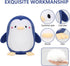 Penguin Plush Pillow, Soft Stuffed Animal Hugging Toy Gifts for Birthday, Valentine, Christmas, 9.8 Inch