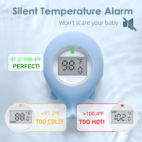Baby Bath Tub Thermometer for Infant - Bathtub Water Temperature Room Thermometer, Safety Floating Bathing Toy