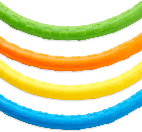BLUE PANDA 12 Pack Pool Rings for Kids Diving - Multicolored Under Water Swim Dive Rings (6 in)