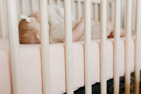 Blush Premium Knit Baby Crib Sheets - Soft & Breathable
