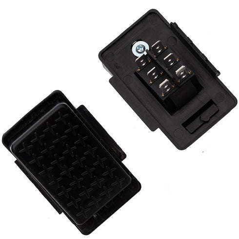6/12/24 Volt Accelerator Foot Pedal Reset-Control Switch for Kids Ride On Cars, Black 6-pin Socket-7 * 4.1CM