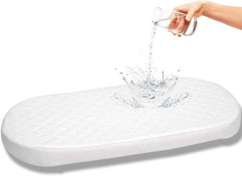 First Essentials Custom Fit Baby Bassinet Mattress Pad, Fits Cybex Priam 4, Water Resistant