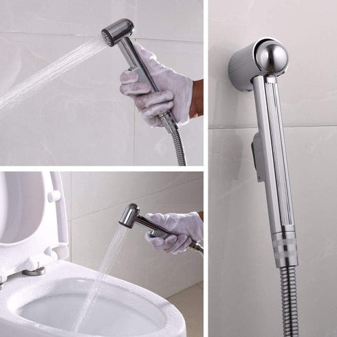 OJJBAVKFQ Set Set Muslim Shower Cloth Diaper Sprayer Kit - ABS Booster Spray Gun Wall Mounted