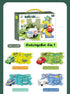 RAESOUL 4 Sets 4in1 Set,4 Set Set Christmas Stocking Stuffer Puzzle Racer Kids Car Track Theme Puzzle Racer Car Track