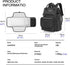 unelmoi Backpack Diaper Bad with Detachable Changing Pad, Large Capacity Waterproof Baby Bag for Moms & Dads (Black)