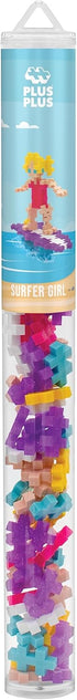 PLUS PLUS - Surfer Girl - 70 Piece, Interlocking Puzzle Blocks for Kids, Construction Building STEM/STEAM Toy
