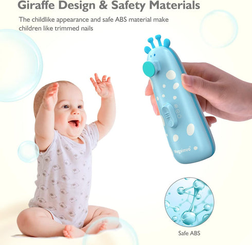 Trimmer 10 Baby Nail Electric Baby Nail File Safe Baby Nail Clippers with Light Grinding Heads Queit Baby Nail Polish