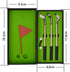 Mini Golf Set Pen - Red, Blue, and Black Ink, Fun Desktop Accessories for Office, Study, Birthday Gift