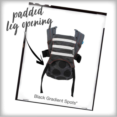 2-in-1 18 36 Diono We Made Me Venture+ Toddler Carrier, Front Carry & Back Carry from - months, Black Gradient Spots
