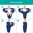 Biloban Baby Swaddles 0-3 Months for Boys Girls, Cotton Swaddle Blanket, Newborn Essentials, Grey & Navy, 2 Pack