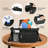 Generic The multi-functional baby carriage storage bag can be fixed on the vehicle. It has a cup holder and detachable