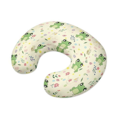 Kathyboom Cute Frogs Breastfeeding Pillowcase for Baby Girls Boys, Comfortable Nursing Pillow for Maternity Mom