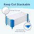 Cot Sheets for Daycare, Standard Size, 23" x 51", Toddler Cot Sheets, Breathable Microfiber Sheet Cover for Preschool